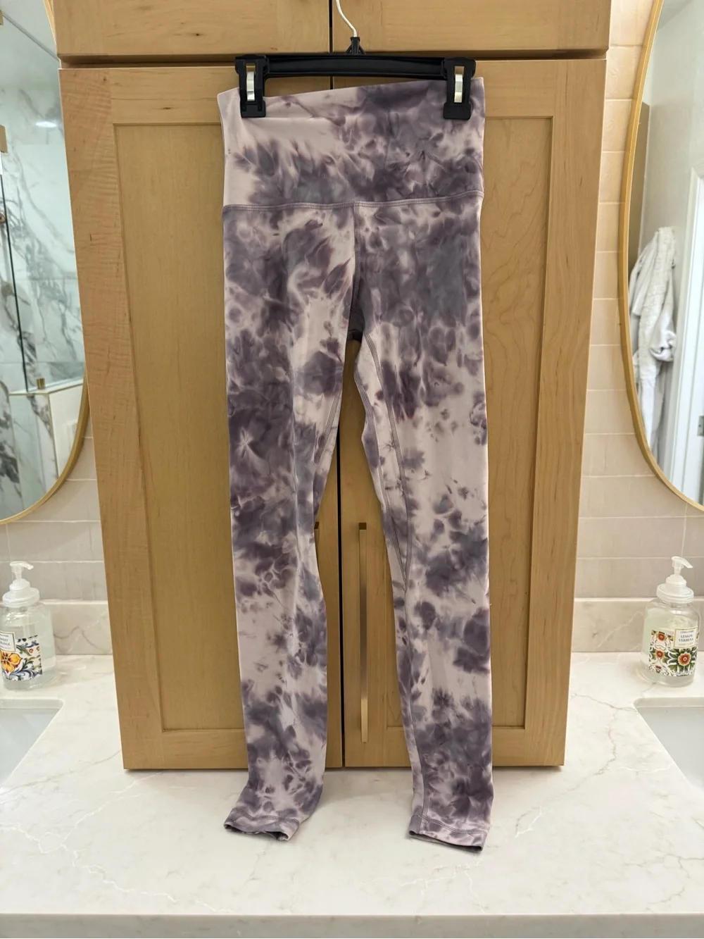 Kids Tie-Dye Leggings - Purple